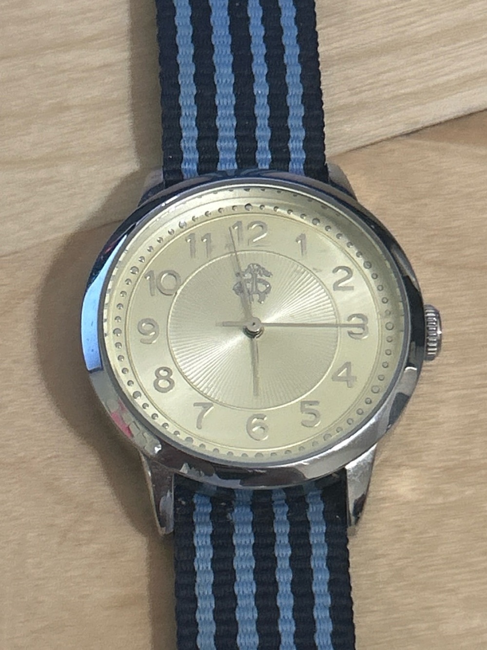 Vintage Brooks Brothers Unisex Field Stripe Nylon Quartz Analog 33mm Watch